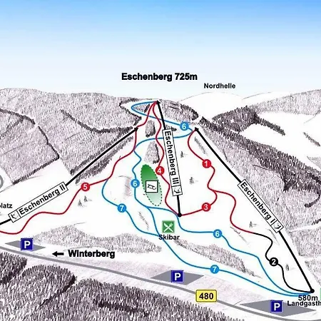 Gemuetlicher In Niedersfeld Bei Winterberg, Kostenloses Wlan דירה ווינטרברג